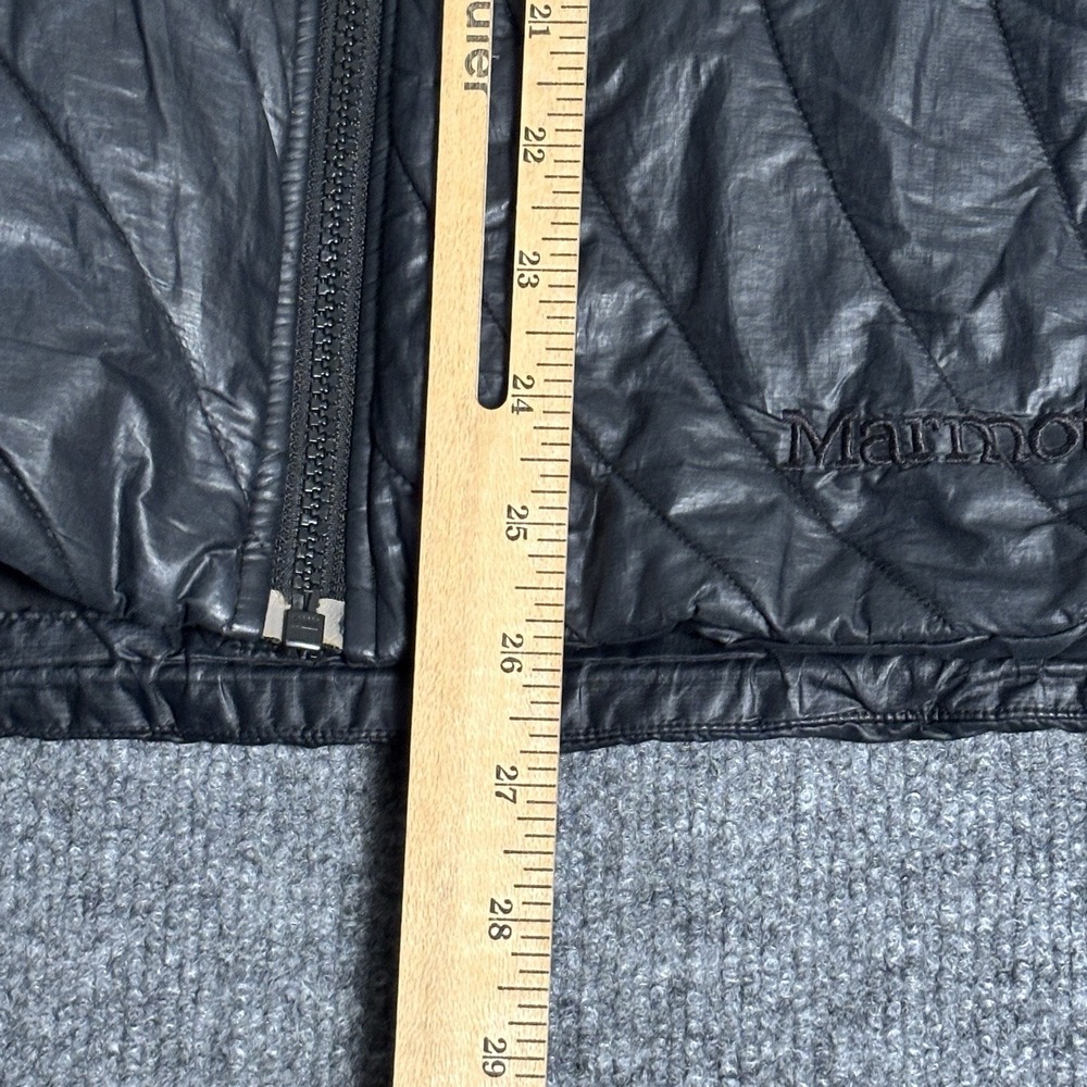 Marmot Puffer Jacket Womens Large Black Quilted Lightweight Hiking Packable - Picture 12 of 15